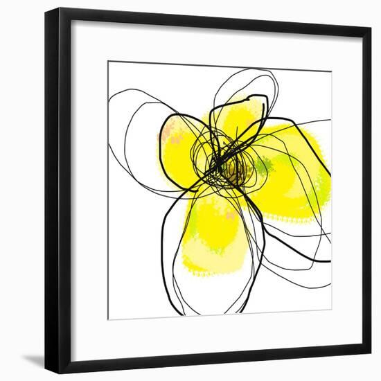 Yellow Petals 3-Jan Weiss-Framed Art Print