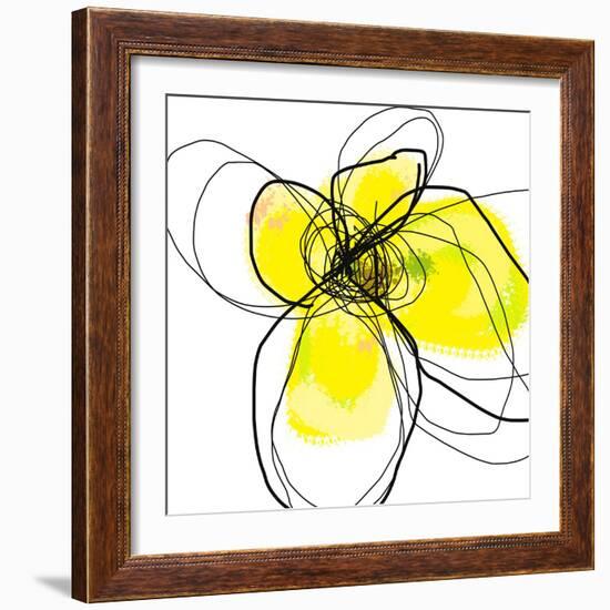 Yellow Petals 3-Jan Weiss-Framed Art Print