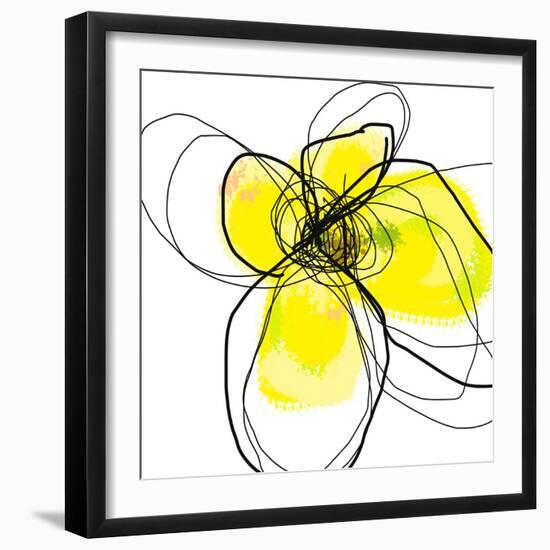 Yellow Petals 3-Jan Weiss-Framed Art Print