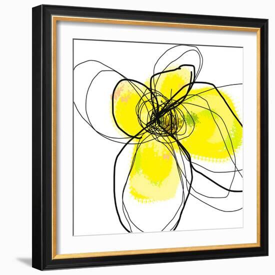 Yellow Petals 3-Jan Weiss-Framed Art Print