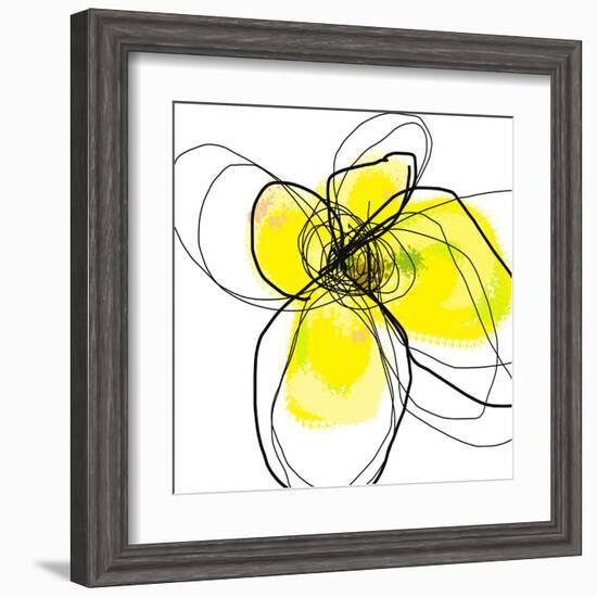 Yellow Petals 3-Jan Weiss-Framed Art Print