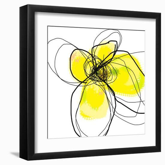 Yellow Petals 3-Jan Weiss-Framed Art Print