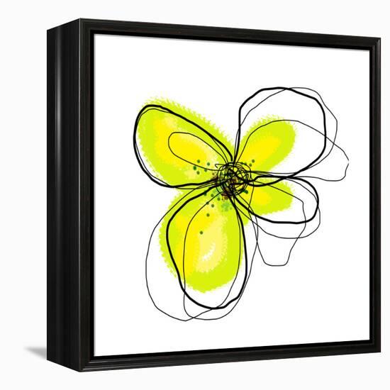 Yellow Petals 4-Jan Weiss-Framed Stretched Canvas