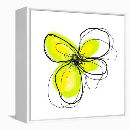 Yellow Petals 4-Jan Weiss-Framed Stretched Canvas