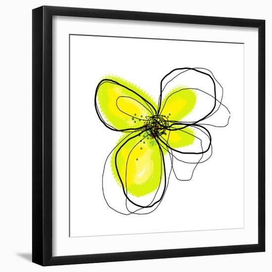 Yellow Petals 4-Jan Weiss-Framed Art Print