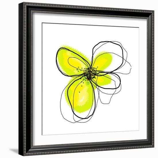 Yellow Petals 4-Jan Weiss-Framed Art Print