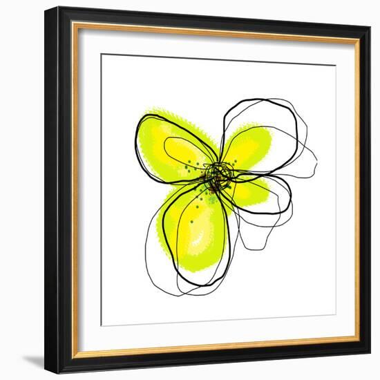 Yellow Petals 4-Jan Weiss-Framed Art Print