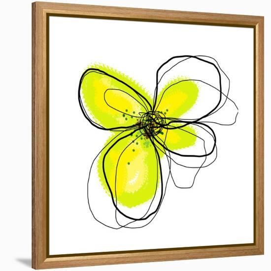 Yellow Petals 4-Jan Weiss-Framed Stretched Canvas