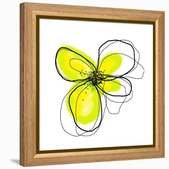 Yellow Petals 4-Jan Weiss-Framed Stretched Canvas