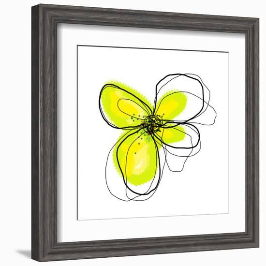 Yellow Petals 4-Jan Weiss-Framed Art Print