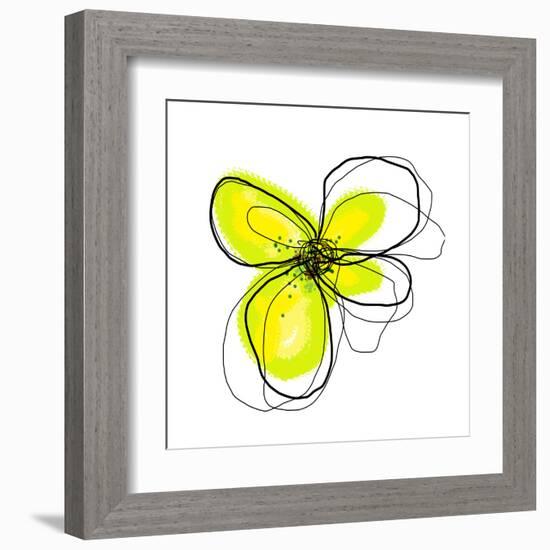 Yellow Petals 4-Jan Weiss-Framed Art Print