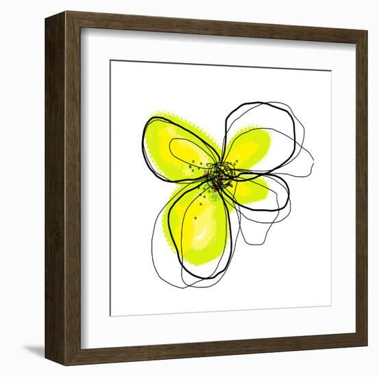 Yellow Petals 4-Jan Weiss-Framed Art Print