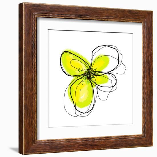 Yellow Petals 4-Jan Weiss-Framed Art Print