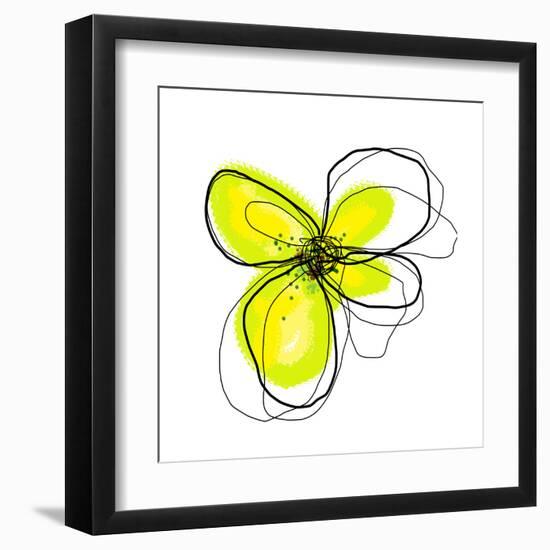 Yellow Petals 4-Jan Weiss-Framed Art Print