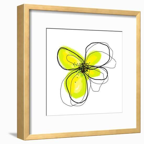 Yellow Petals 4-Jan Weiss-Framed Art Print