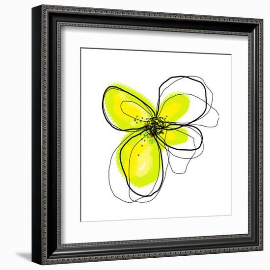 Yellow Petals 4-Jan Weiss-Framed Art Print