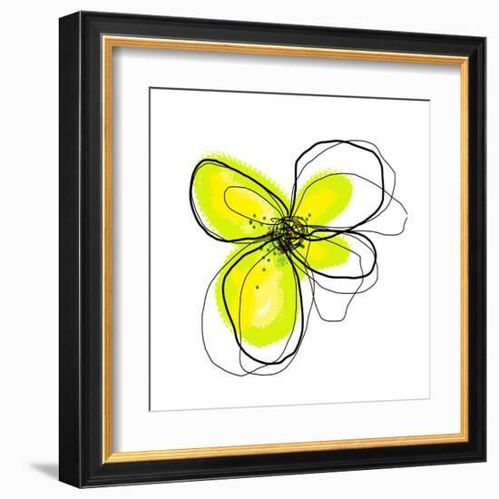 Yellow Petals 4-Jan Weiss-Framed Art Print