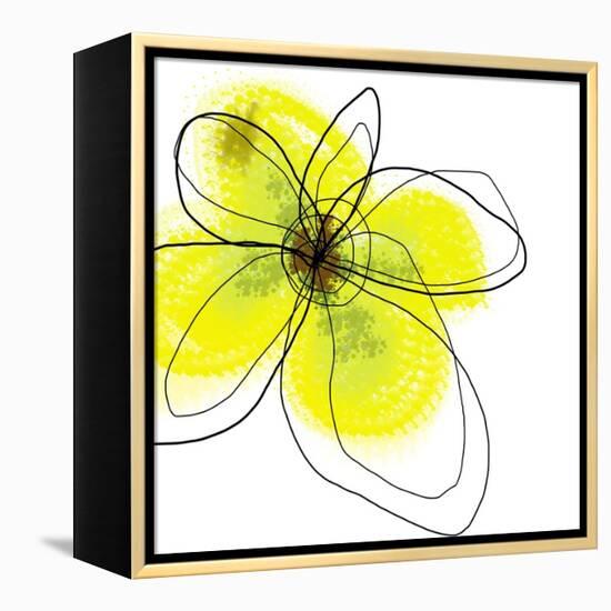 Yellow Petals Four-Jan Weiss-Framed Stretched Canvas