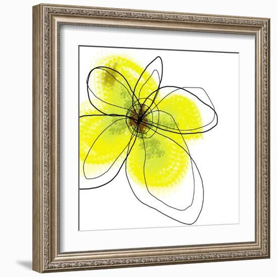 Yellow Petals Four-Jan Weiss-Framed Art Print