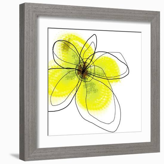 Yellow Petals Four-Jan Weiss-Framed Art Print