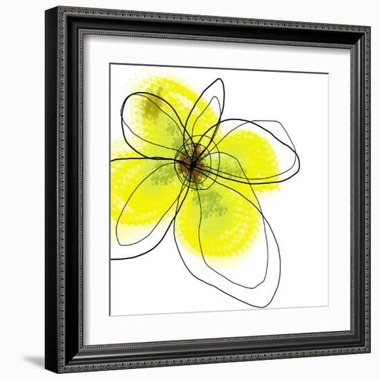 Yellow Petals Four-Jan Weiss-Framed Art Print