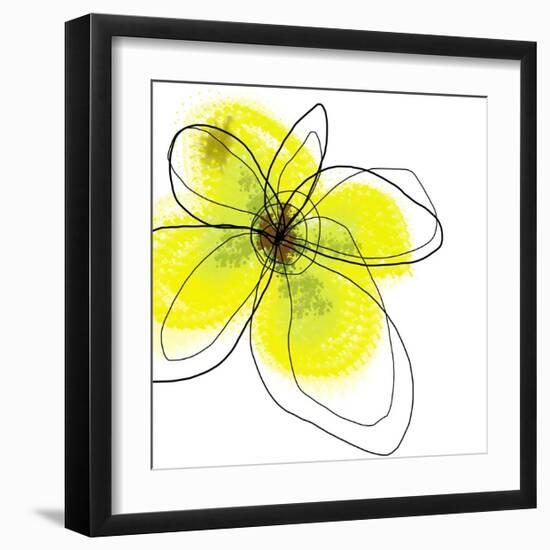 Yellow Petals Four-Jan Weiss-Framed Art Print