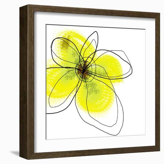 Yellow Petals Four-Jan Weiss-Framed Art Print