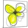 Yellow Petals One-Jan Weiss-Mounted Art Print