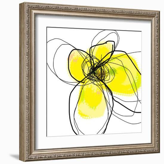 Yellow Petals Three-Jan Weiss-Framed Art Print