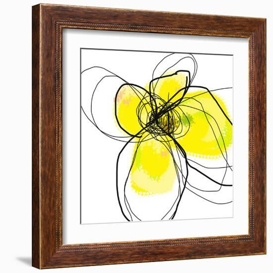 Yellow Petals Three-Jan Weiss-Framed Art Print