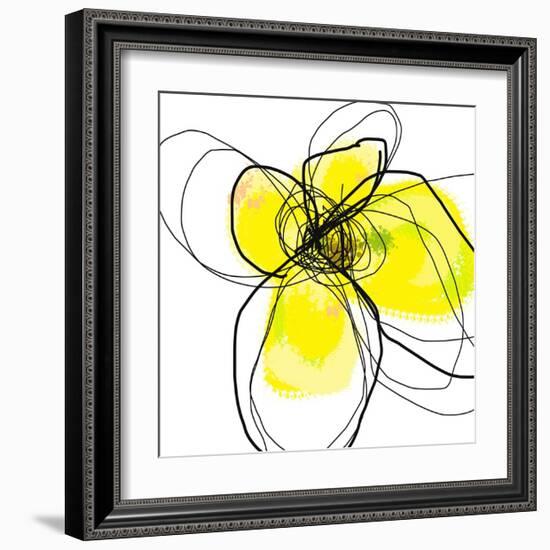 Yellow Petals Three-Jan Weiss-Framed Art Print