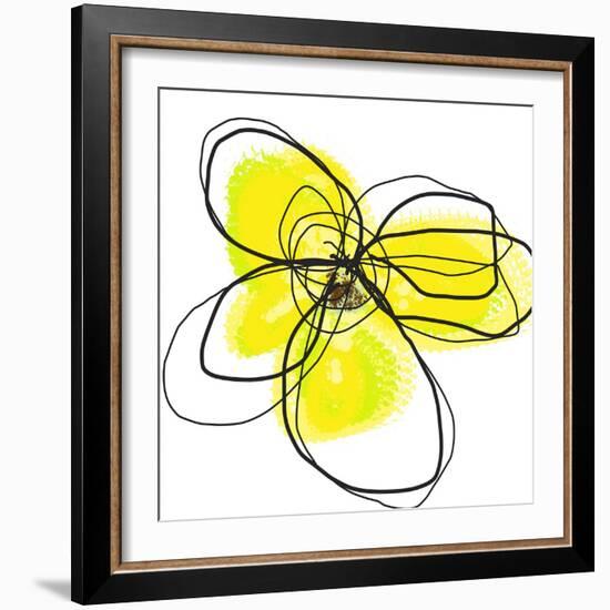 Yellow Petals Two-Jan Weiss-Framed Premium Giclee Print