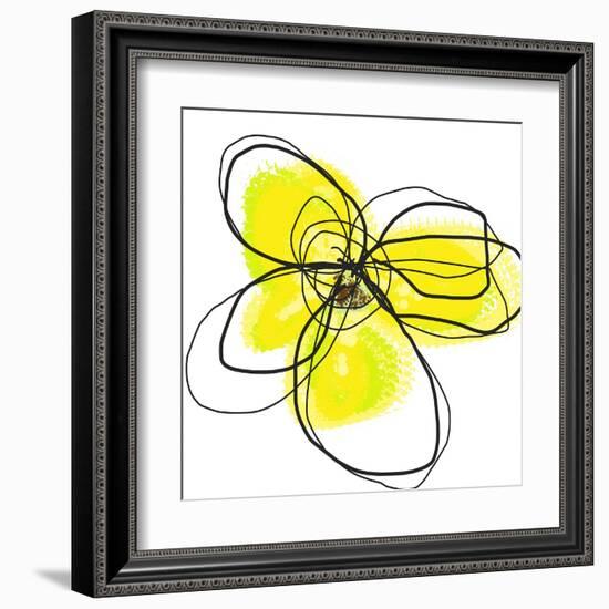 Yellow Petals Two-Jan Weiss-Framed Art Print