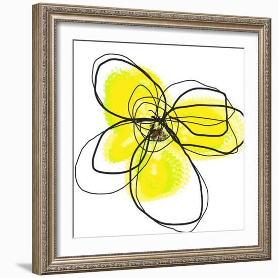 Yellow Petals Two-Jan Weiss-Framed Art Print