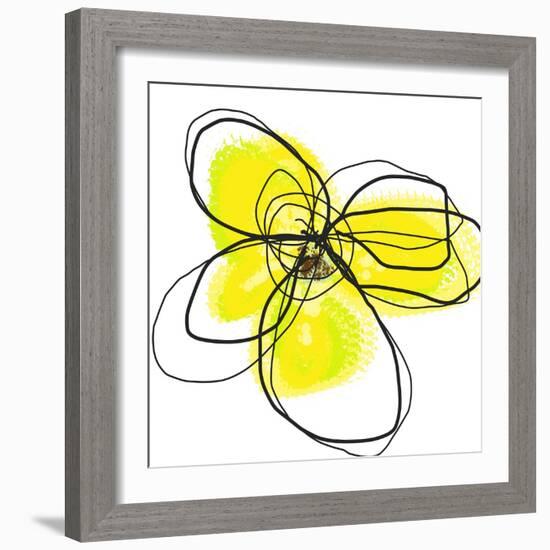 Yellow Petals Two-Jan Weiss-Framed Art Print