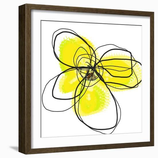 Yellow Petals Two-Jan Weiss-Framed Art Print