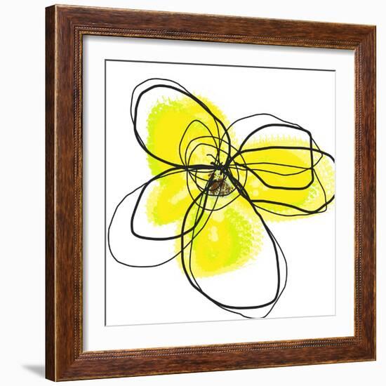 Yellow Petals Two-Jan Weiss-Framed Art Print