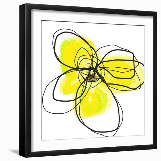 Yellow Petals Two-Jan Weiss-Framed Art Print