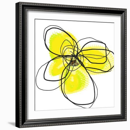 Yellow Petals Two-Jan Weiss-Framed Art Print