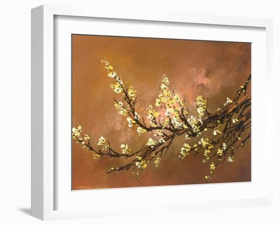 Yellow Plum Blossom 2-Thomas Leung-Framed Giclee Print