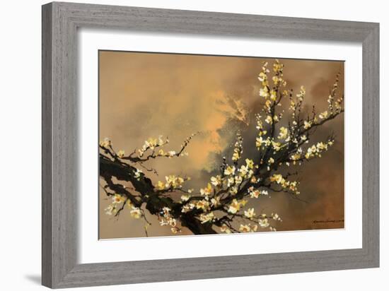 Yellow Plum Blossom-Thomas Leung-Framed Giclee Print