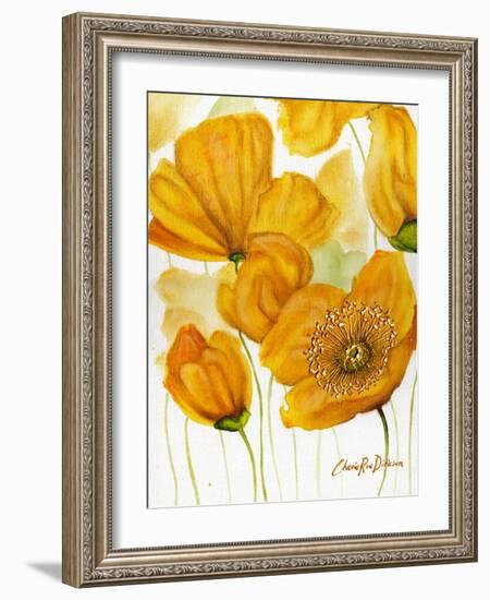 Yellow Poppies-Cherie Roe Dirksen-Framed Giclee Print