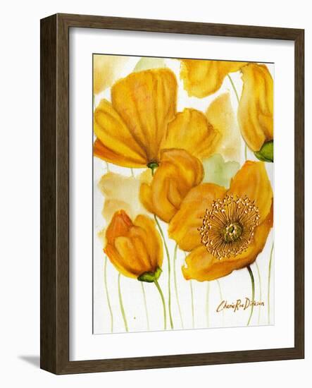 Yellow Poppies-Cherie Roe Dirksen-Framed Giclee Print