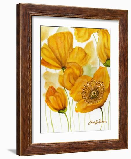 Yellow Poppies-Cherie Roe Dirksen-Framed Giclee Print