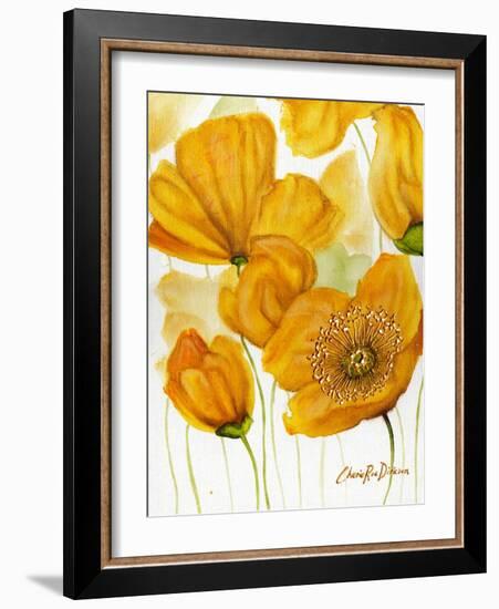 Yellow Poppies-Cherie Roe Dirksen-Framed Giclee Print