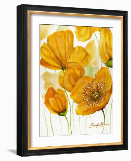 Yellow Poppies-Cherie Roe Dirksen-Framed Giclee Print