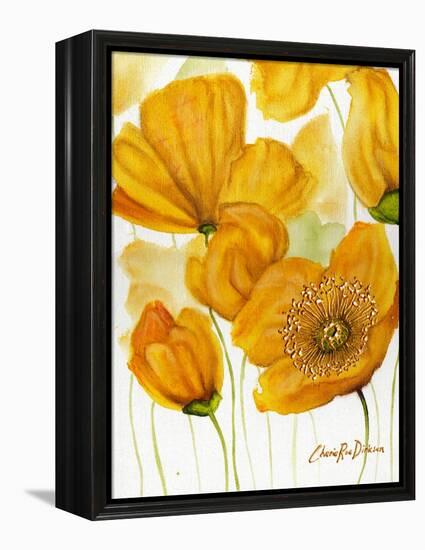 Yellow Poppies-Cherie Roe Dirksen-Framed Premier Image Canvas