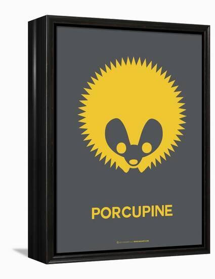 Yellow Porcupine Multilingual Poster-NaxArt-Framed Stretched Canvas