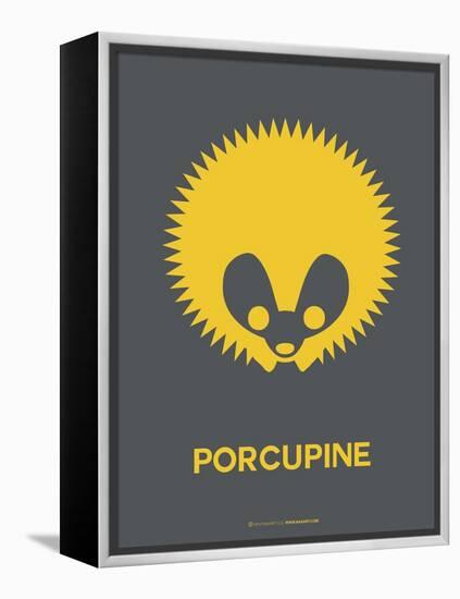 Yellow Porcupine Multilingual Poster-NaxArt-Framed Stretched Canvas