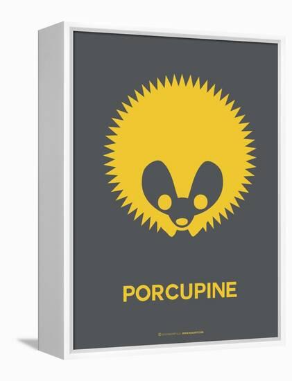 Yellow Porcupine Multilingual Poster-NaxArt-Framed Stretched Canvas